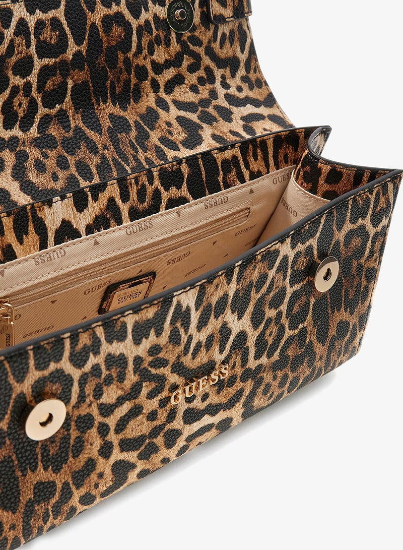 GUESS Cirene Animal Patterned Top Handle Bag - Image 3